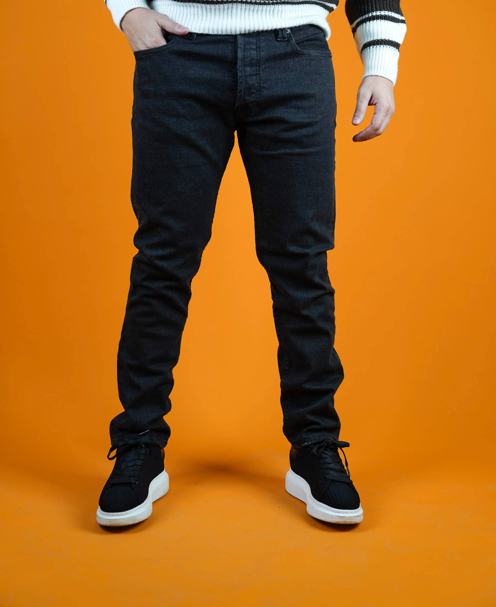 SLIM FIT TAPERED VAN 03 GRIS BRUT